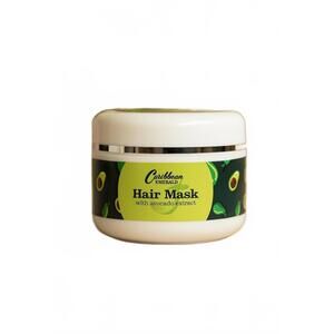 NEW CARIBBEAN EMERALD nourishing hair mask with avocado extract in white